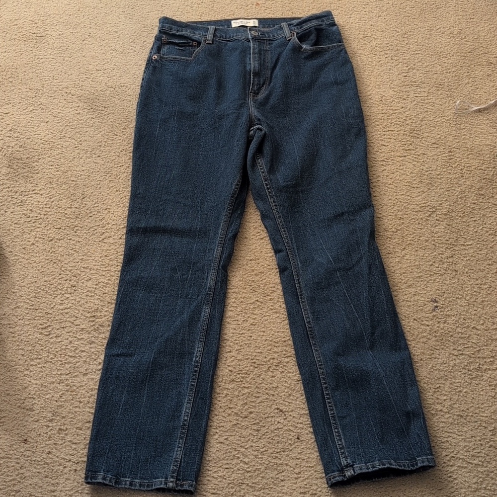 Abercrombie & Fitch The '90s Slim Straight Ultra High Rise Jeans Size 12/31 - Picture 3 of 7